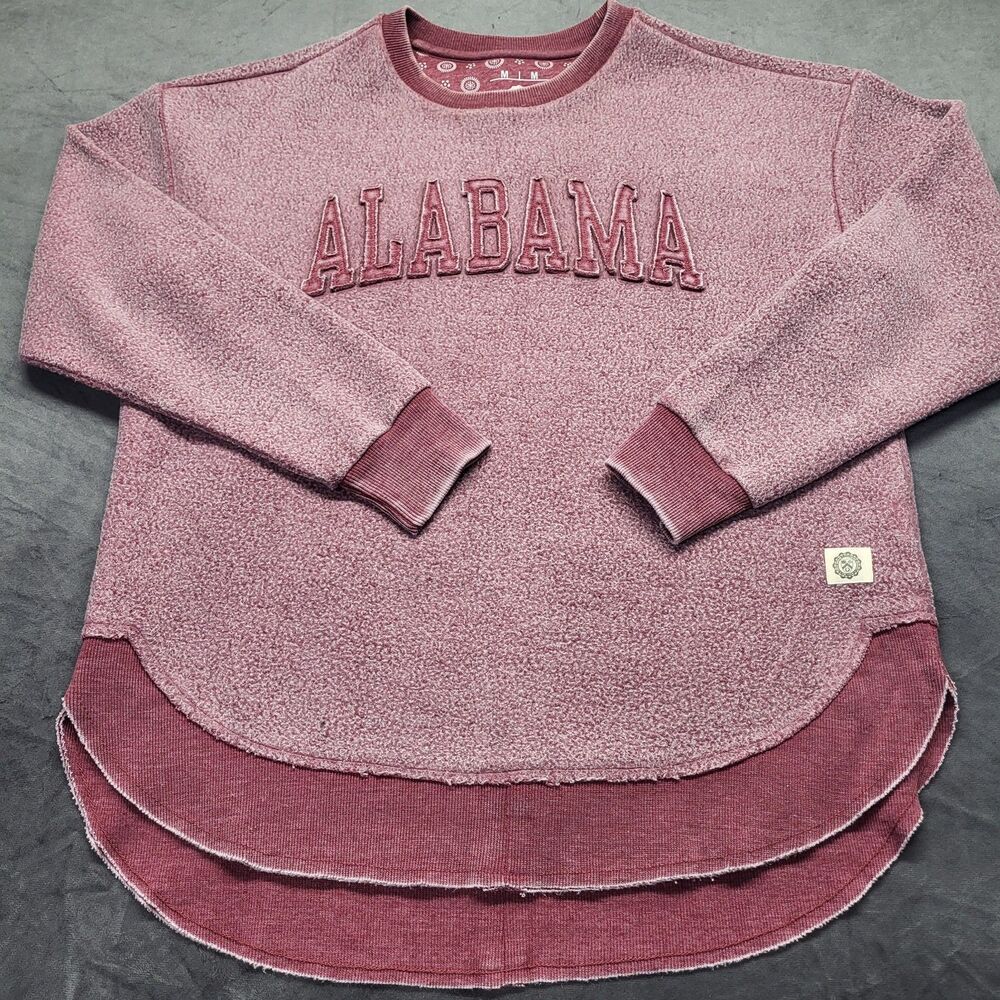 Women's Three Square Alabama Sweatshirt Inside Out Medium Cracker Barrel